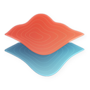 Pulto logo. Two manifolds on top of each other